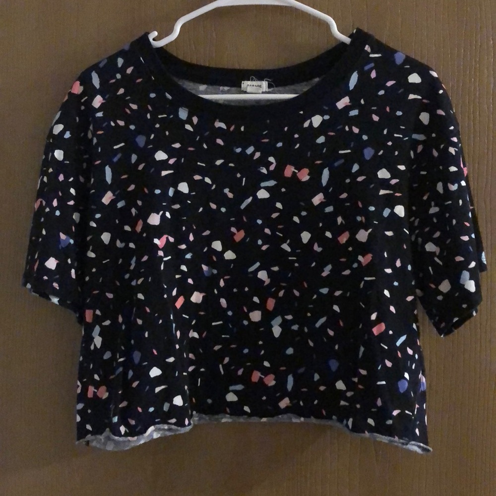 Retro pattern crop top